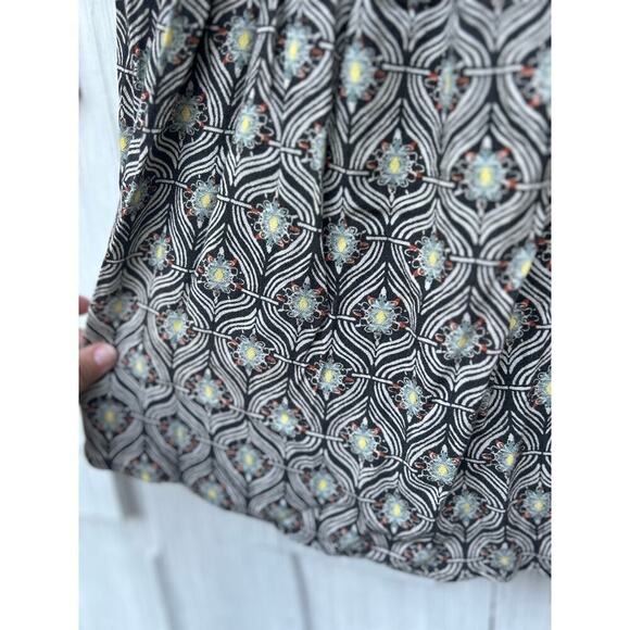 Free People Rolling Hills Peasant Long Bell Sleeve Tunic Top Small - Picture 4 of 8